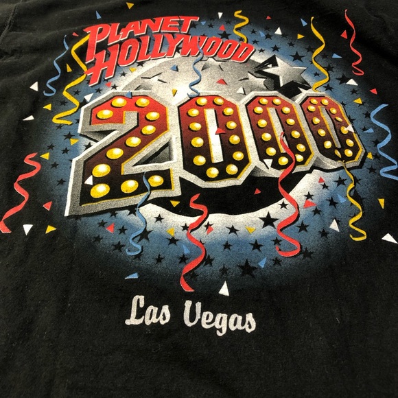 Planet Hollywood Las Vegas 2000 T-shirt Tee double sided Medium - Picture 6 of 7